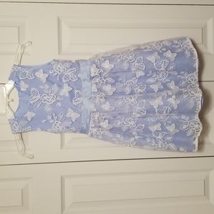 Embroidered overlay dress